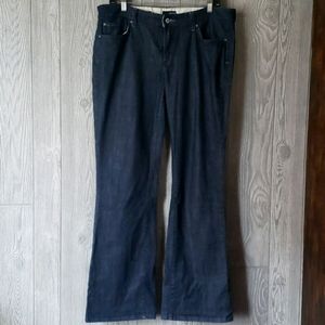Darkwash bootcut jeans